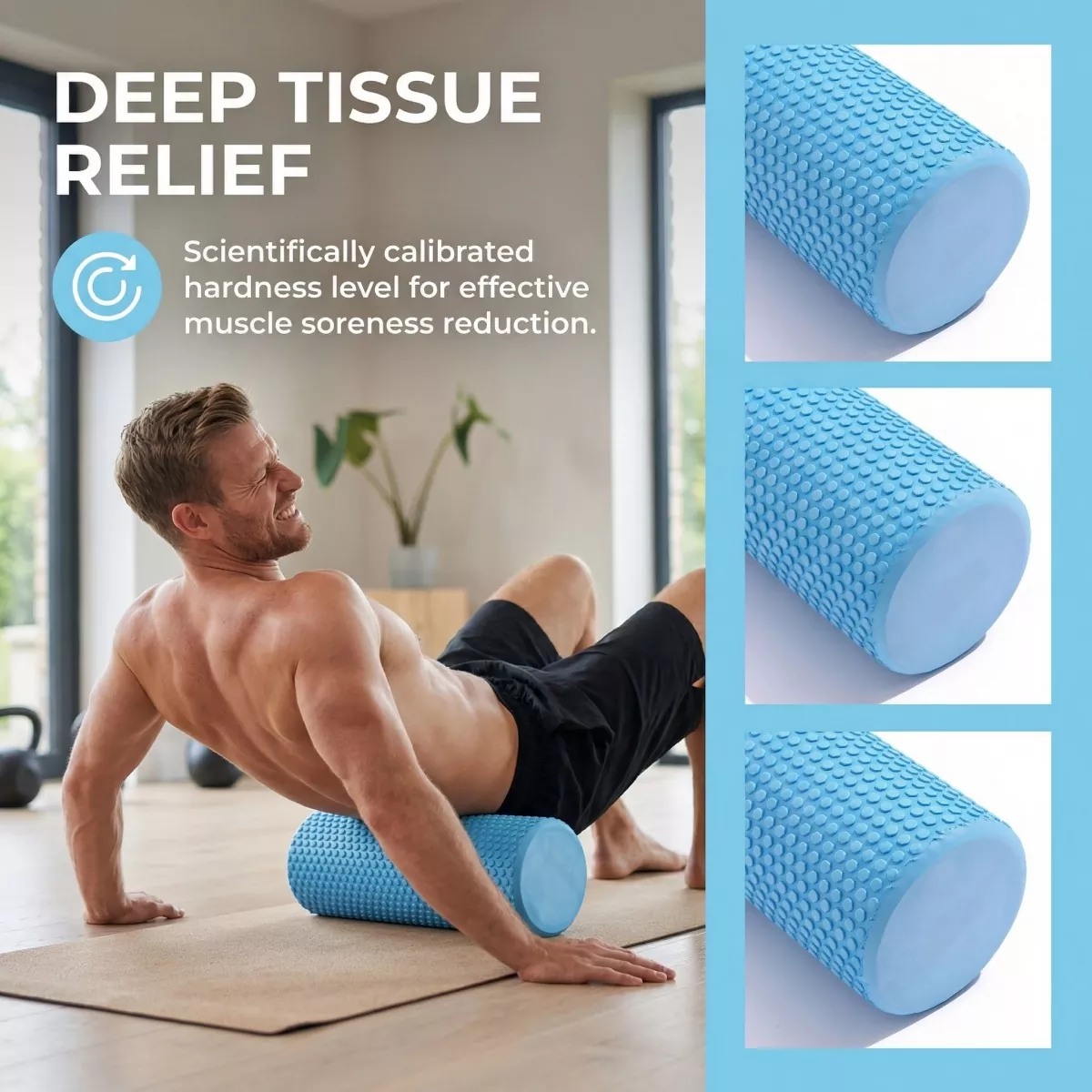 Solid Color EVA Yoga Roller