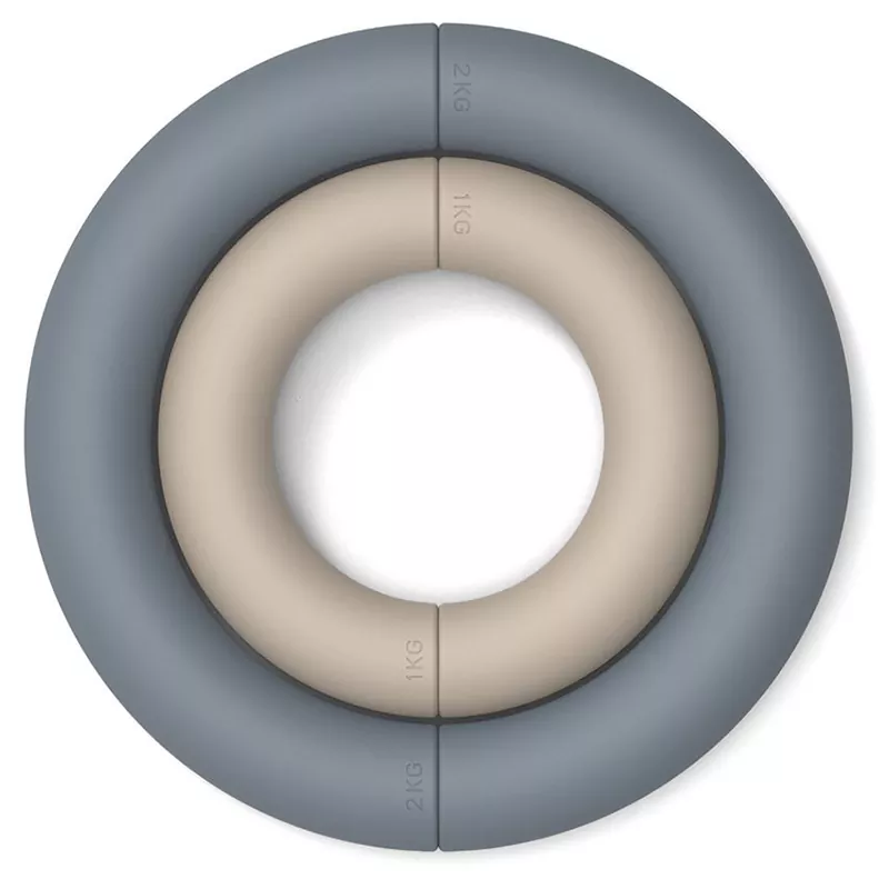 Halvrunda hantlar i silikon